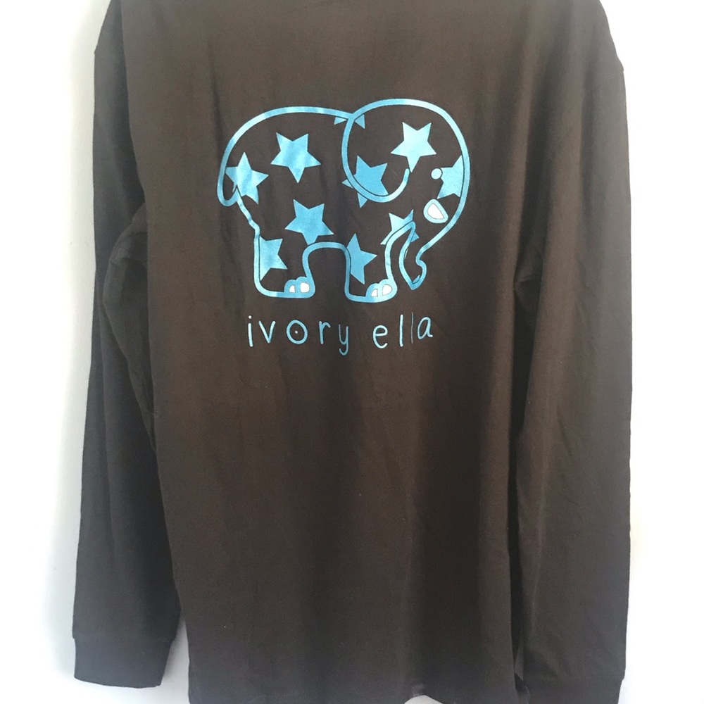 New Ivory Ella long sleeve black tee❤️ - Picture 5 of 8